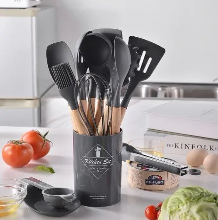 Kit de Utensílios de Silicone Premium