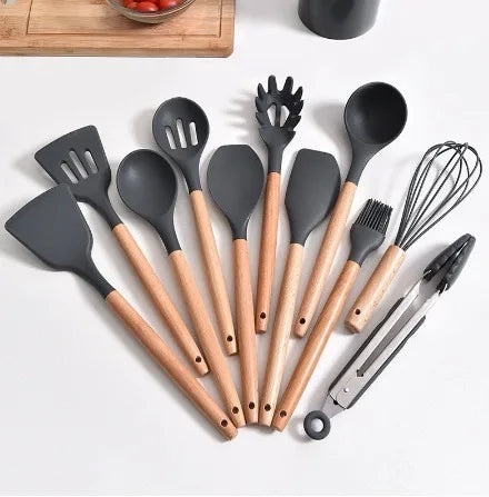 Kit de Utensílios de Silicone Premium